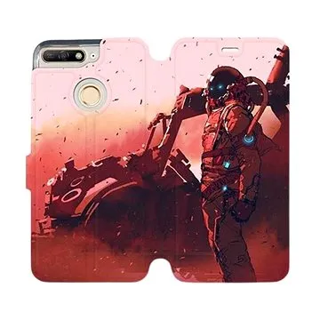 Flipové pouzdro na mobil Honor 7A - MA09S Průzkumník s červeným vozítkem (5903226369959)