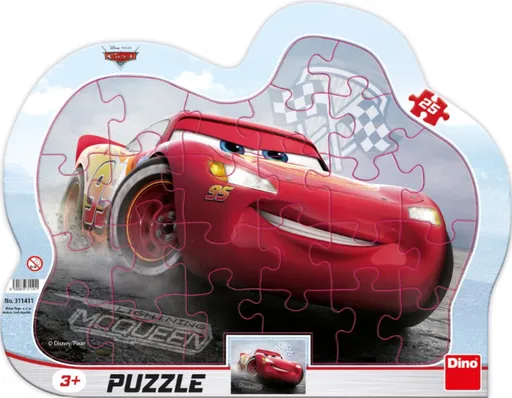 Puzzle Cars 3 Blesk McQueen 25 dílků deskové