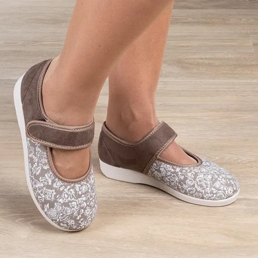 Dámské baleríny s ortopedickou stélkou hnědé vel. 38