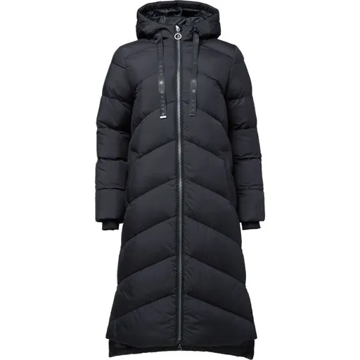 Willard BIRNA Dlouhý dámský kabát, černá, velikost