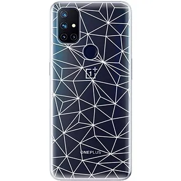 iSaprio Abstract Triangles 03 - white pro OnePlus Nord N10 5G (trian03w-TPU3-OPn10)