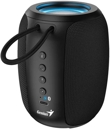 Genius SP-915BT Reproduktor, bezdrátový, Bluetooth, 5W, LED podsv.,USB-C,výdrž až 6 hod.,mikrofon, podpora Copilot,černá