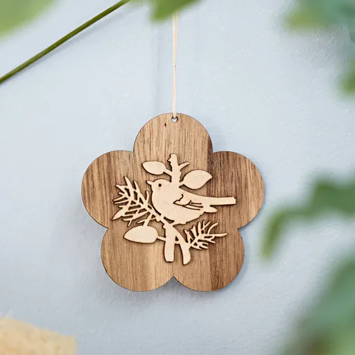 Dřevěná dekorace „Květina“