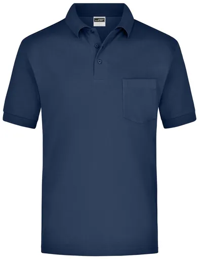 James & Nicholson (Daiber) Pánská polokošile s kapsičkou JN026 - Tmavě modrá | 3XL