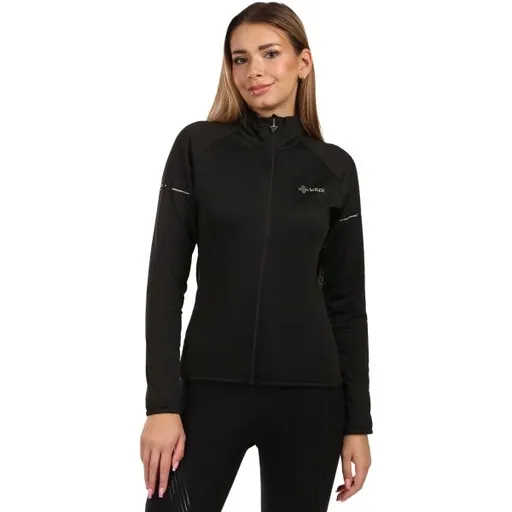 KILPI JUNIE Dámská fleecová mikina, černá, velikost