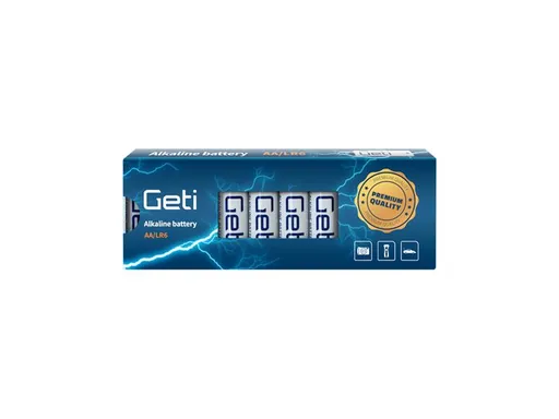 Baterie AA (LR6) alkalická GETI 1,5V 10ks