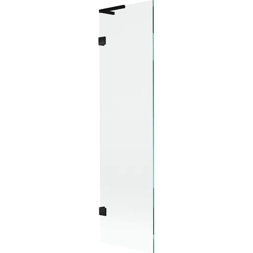 MEXEN/S Lunar L vanová zástěna FIX 50 x 150, transparent, černá 897L-050-000-70-00