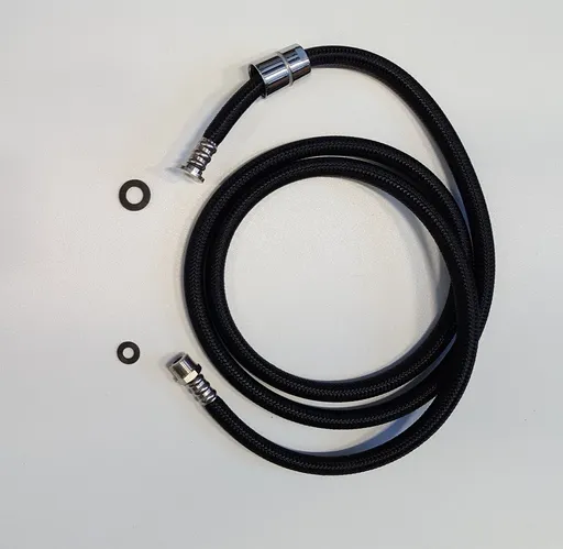 AQUALINE Sprchová hadice pro výsuvné sprchy, F1/4"-M3/8", 150cm, černá ND1107-30-3