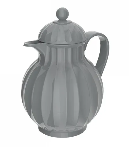 Šedá baňatá termoska 0,6l - 20*17*23 cm Chic Antique