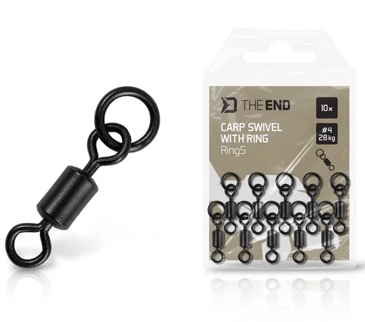 Delphin pevnostní obratlík s kroužkem theend rings #4 28 kg 10 ks