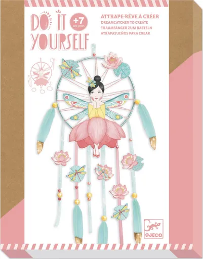 DIY Lapač snů Dívka v lotusu