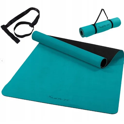 Jóga podložka protiskluzová tyrkysová 190 × 100 x 0,6 cm