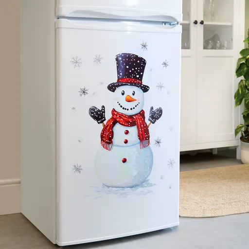 Samolepka na ledničku  Sněhulák