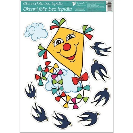 Okenní fólie Draci 42 x 30 cm č.1