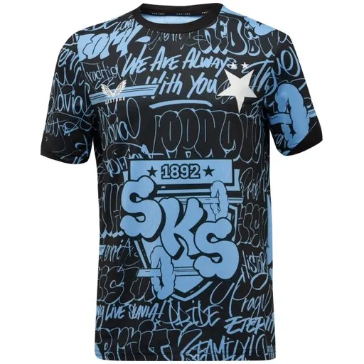 CASTORE SLAVIA PRAGUE PRE MATCH SS TEE JR Dětské sportovní triko, černá, velikost