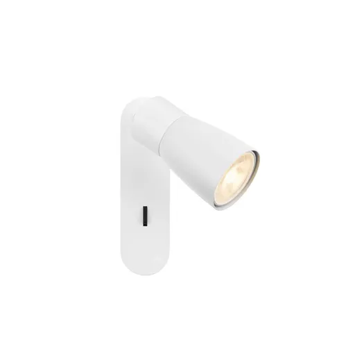 BIG WHITE (SLV) PURI 2.0 Dome nástěnné a stropní svítidlo, vypínač, obdélníkový, 1x max. 6W GU10, bílá 1008306