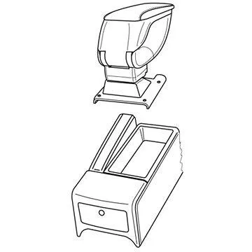 Adaptér k loketní opěrce 56105 OPEL VECTRA (LAM56105)