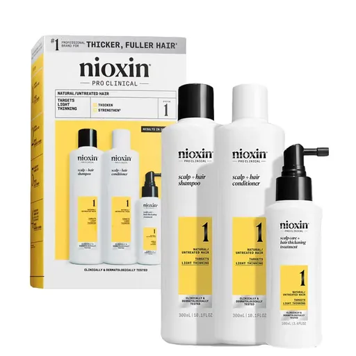 Nioxin Sada pro jemné mírně řídnoucí přírodní vlasy System 1