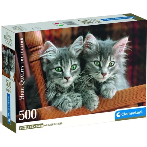 Clementoni puzzle 500  Koťata
