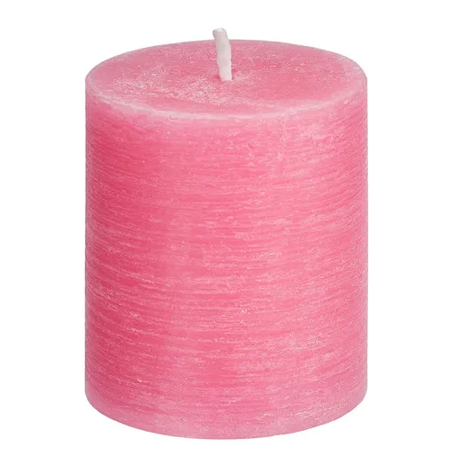 RUSTIC Svíčka 8 cm - růžová