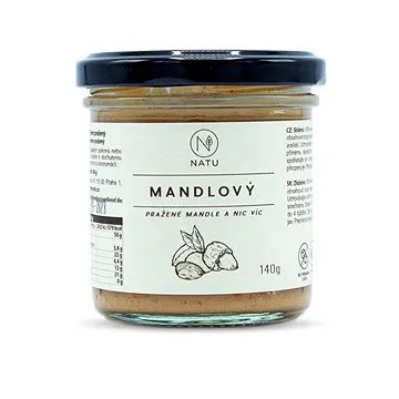 NATU Mandlový krém pražený 140 g (8596299005816)