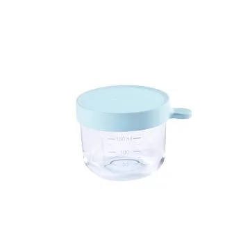 Beaba Kelímek na jídlo skleněný 150 ml světle modrý (3384349126506)