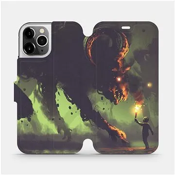 Flipové pouzdro na mobil Apple iPhone 12 Pro - VA08P Příšera a kluk s pochodní (5903516376001)