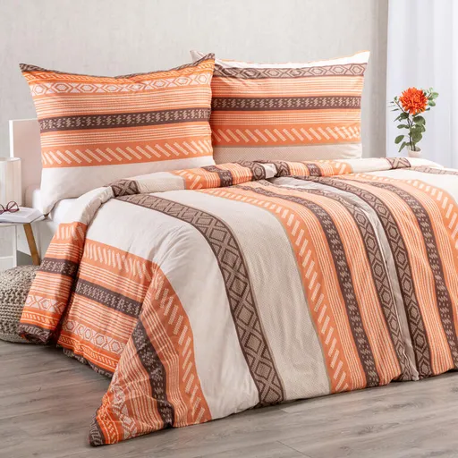 Bavlněné ložní povlečení CIHLIČKY 2x jednolůžko