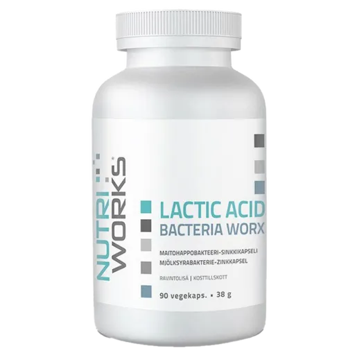 NutriWorks Lactic Acid Bacteria Worx - 90 kapslí