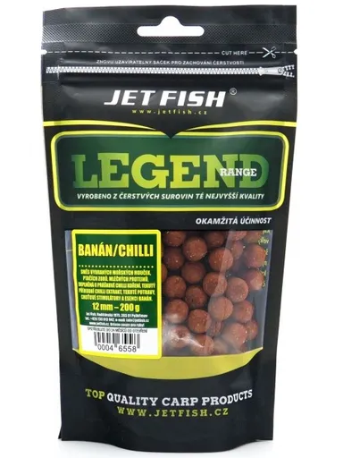 Jet fish boilie legend range banán chilli - 250 g 24 mm