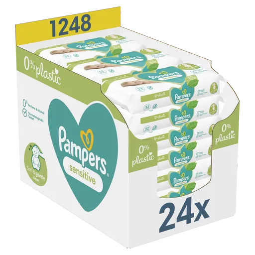 Pampers Sensitive vlhčené ubrousky 24x52 ks