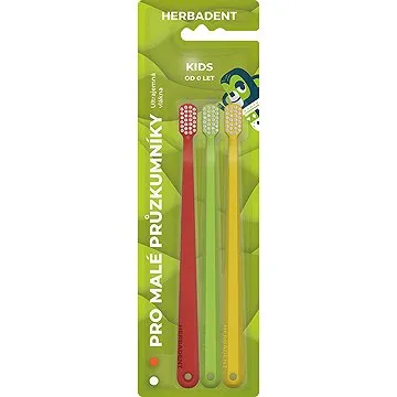 HERBADENT zubní kartáčky pro malé průzkumníky 3 ks (8594021371802)