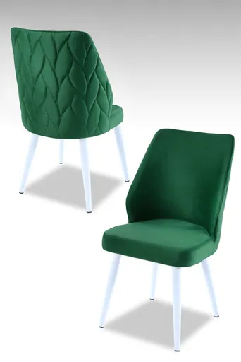 Sada židlí (2 kusy) Pufi - Green, White