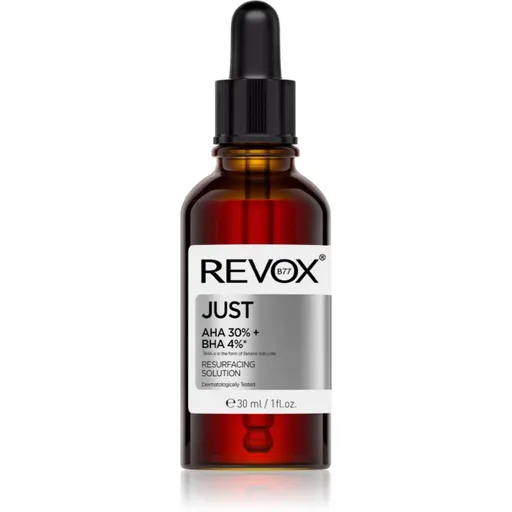 Revox B77 JUST AHA 30% + BHA 4% vyhlazující exfoliační sérum pro obnovu povrchu pleti 30 ml