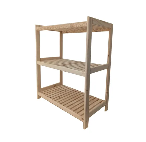 Krušnohorský nábytek Dřevěný regál 3P5043 50 x 93 x 43 cm borovice