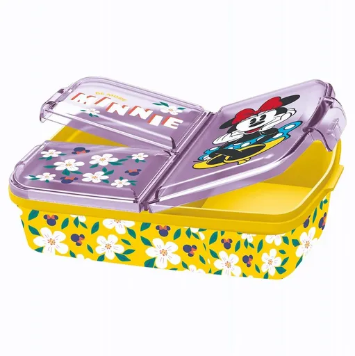 STOR Plastový svačinový box 17,5x14x5,5cm Minnie