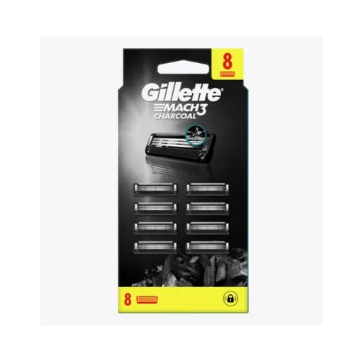 Gillette Náhradní hlavice Mach3 Charcoal 8 ks