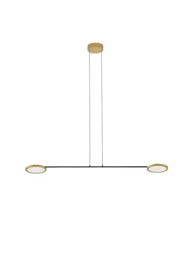 NOVA LUCE závěsné svítidlo SCOPE černá a zlatá LED 19.4W 3000K stmívatelné 9695253