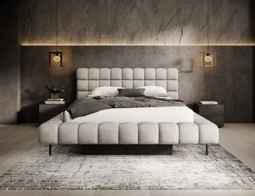 Postel Magentta s kovovým rámem 160x200