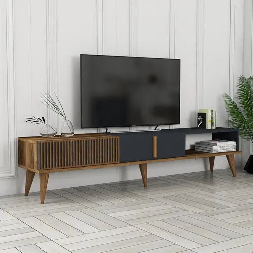 TV stolek Milan Alt - Walnut, Anthracite