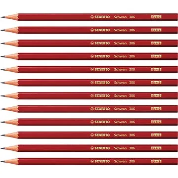 STABILO Schwan B šestihranná - balení 12 ks (4006381128179)