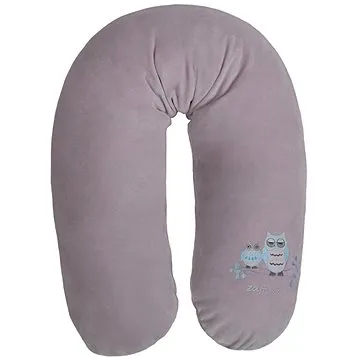 WOMAR univerzální semiškový kojící polštář sovička tmavě šedý (5902745513805)