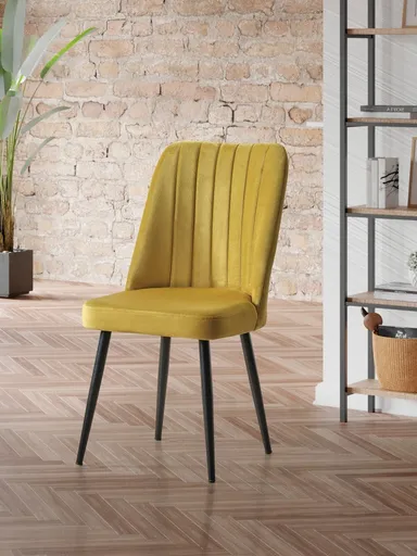 Sada židlí (2 kusy) Vega - Yellow, Black