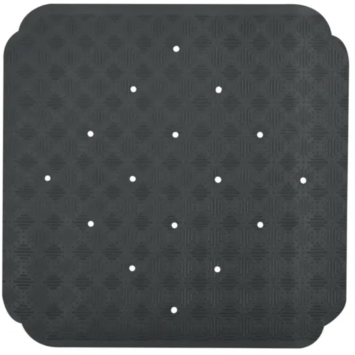 Spirella Protiskluzová podložka do sprchy RUBY, tmavě šedá, 53 x 53 cm
