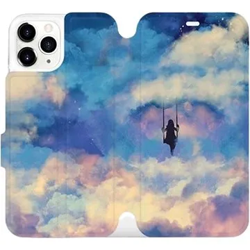 Flipové pouzdro na mobil Apple iPhone 11 Pro - MR09S Dívka na houpačce v oblacích (5903226977543)