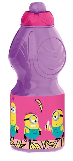 STOR Plastová láhev Mimoni 400ml fialová