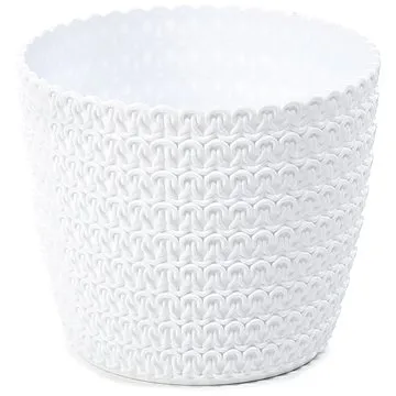 LAMELA, květináč MAGNOLIA ECO JERSEY O 16cm, výška 14 cm, bílý (1311117513)