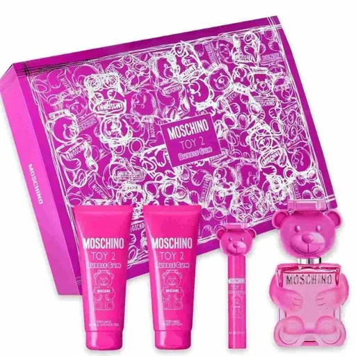 Moschino Toy 2 Bubble Gum - EDT 100 ml + tělové mléko 100 ml + sprchový gel 100 ml + EDT 10 ml
