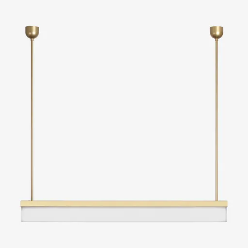 LUCIS závěsné svítidlo AULA ZT 42W LED 3000K akrylátové sklo mosaz DALI ZT.AU1.L1.1200.74M DALI2