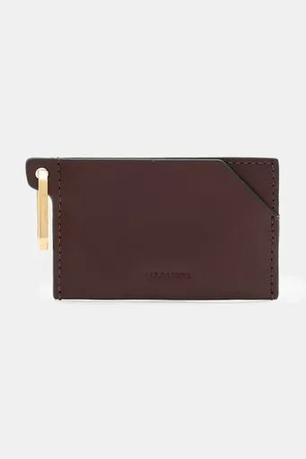 Kožené pouzdro na karty AllSaints HEX CARDHOLDER